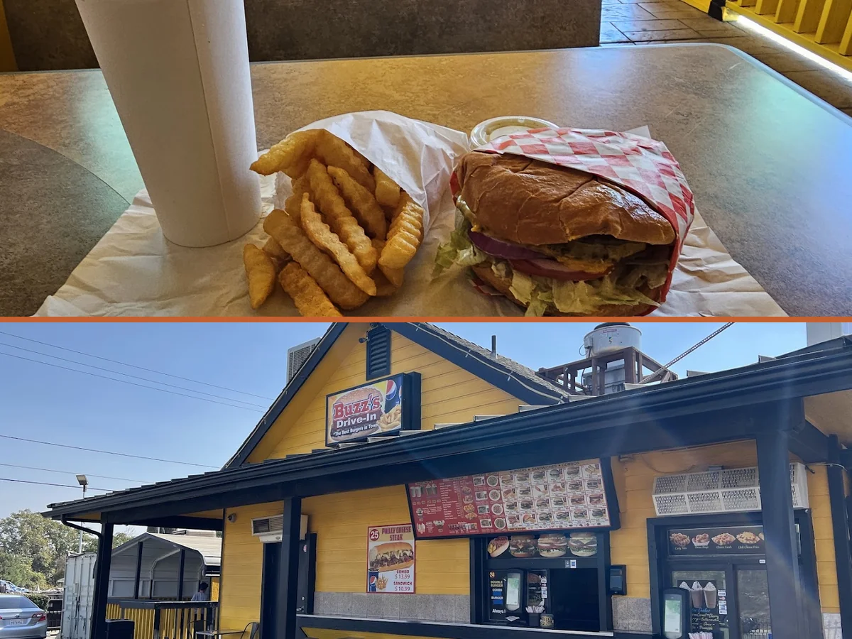 Family-friendly hamburger restaurant with a roadside feel.